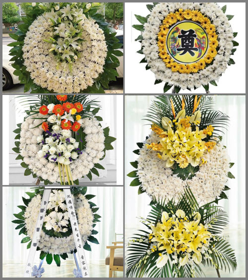 四川成都彭州市桂花镇双红村花圈速递